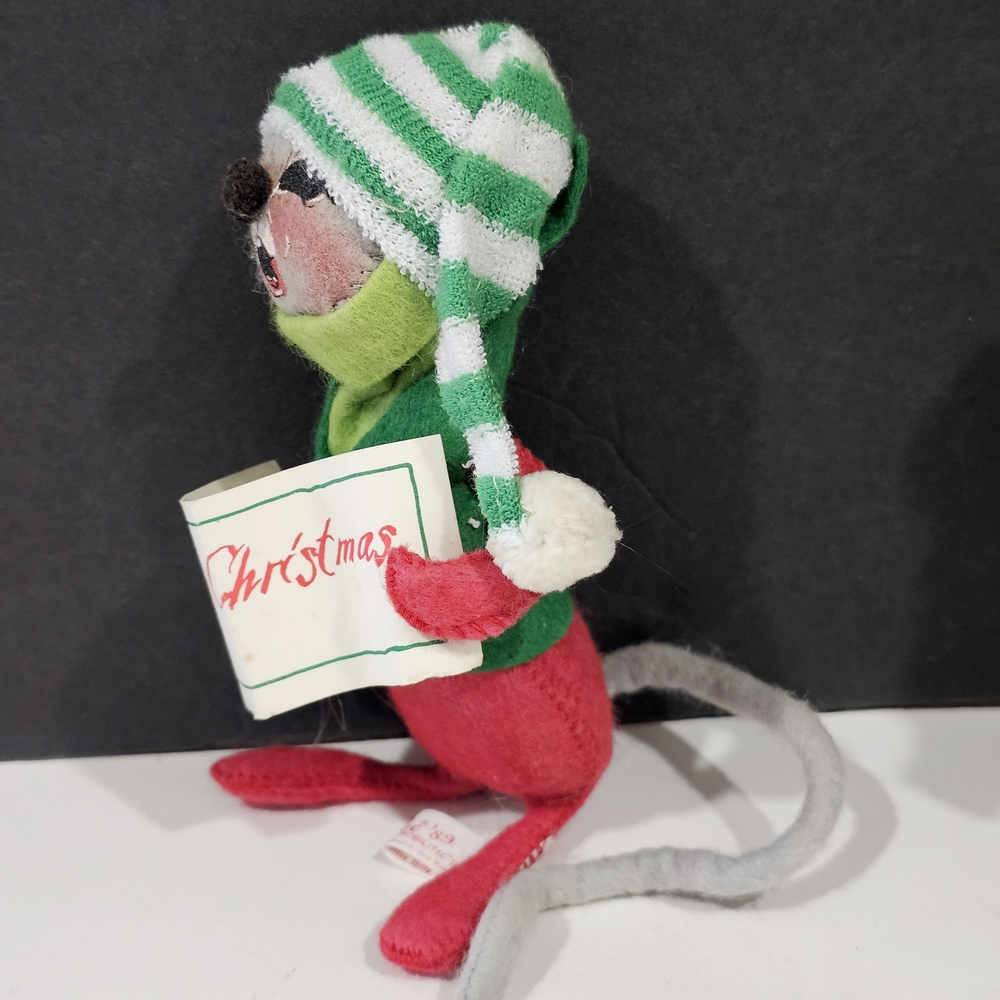 Annalee Christmas Mice with Red, Green, and Gray Accents - Picture 8 of 15